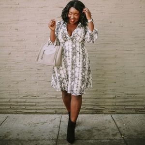 Swiss dot midi dress